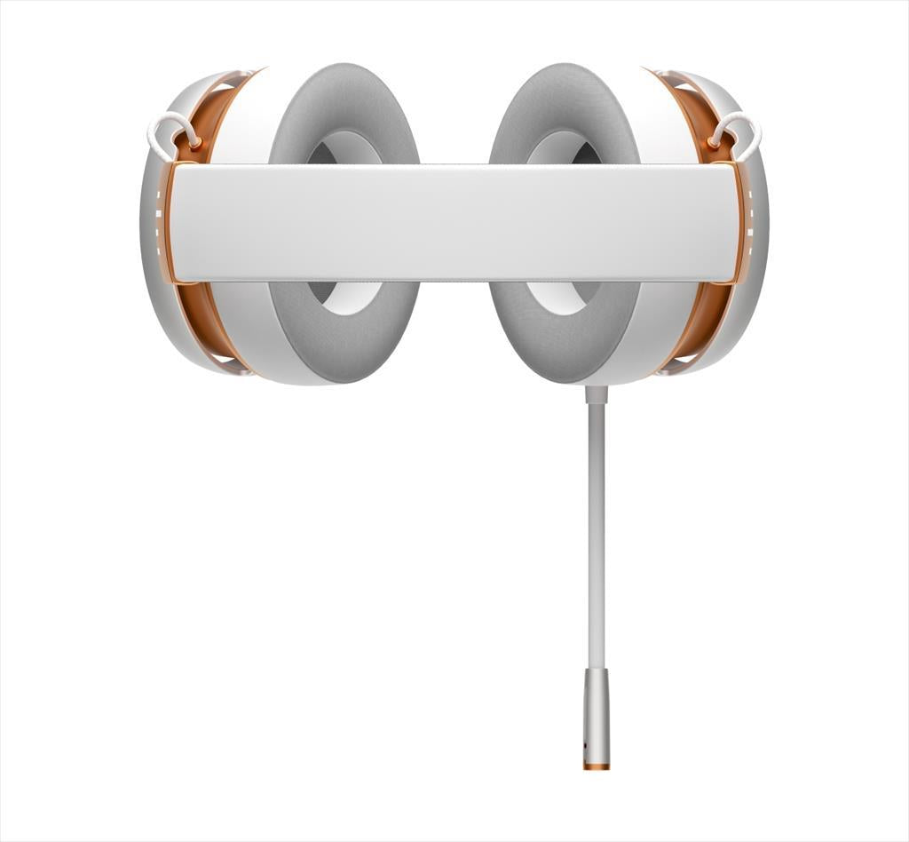HEADPHONES DARK PROJECT Wired Gaming-Headset SONO w/Mic, 53mm neodymium driver, 1x3.5mm, White/Gold