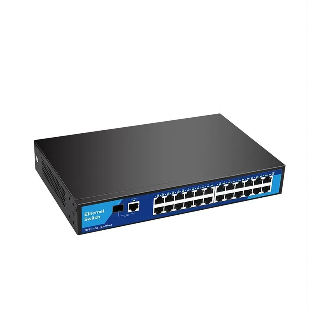 NET Switch DIEWU 24-port 10/100 + 1 10/100/1000 + 1xSFP TXE193