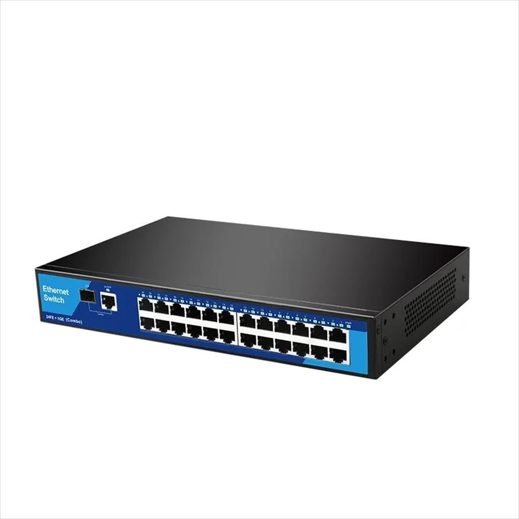 NET Switch DIEWU 24-port 10/100 + 1 10/100/1000 + 1xSFP TXE193