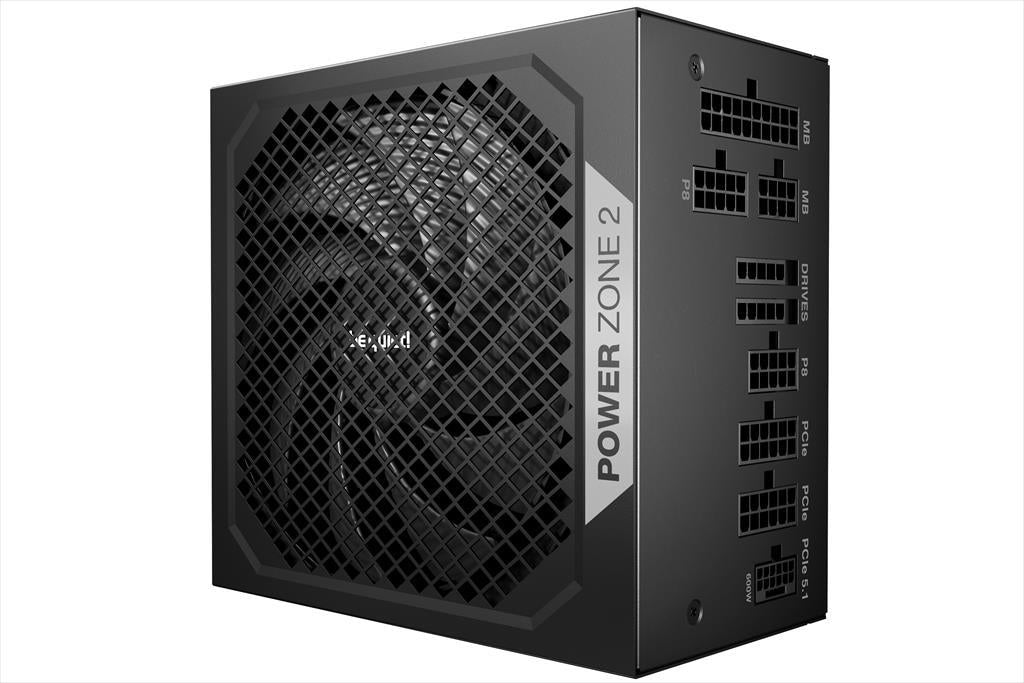 PSU 850W BE QUIET! POWER ZONE 2 80 Plus PLATINUM FULL MODULAR, w/ 90° angled 12V-2x6, BP007EU