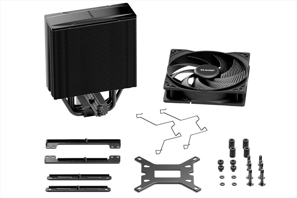 COOLERS CPU BE QUIET! PURE ROCK 3 BLACK, 4 heatpipes 6mm, Pure Wings 3 120mm PWM fan, TDP 190W,1851/1700/1200/115x/AM5/AM4, BK039