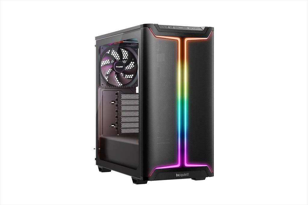 CASE BE QUIET! ATX Mid-Tower Pure Base 501 DX, 3x140mm Pure Wings 3, ARGB Front Strip, Black BGW76