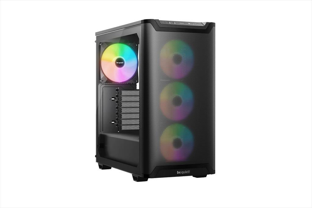 CASE BE QUIET! ATX Mid-Tower Pure Base 501 LX, 4x120mm Light Wings LX ARGB, Front mesh, ARGB/PWM controller, Black BGW78