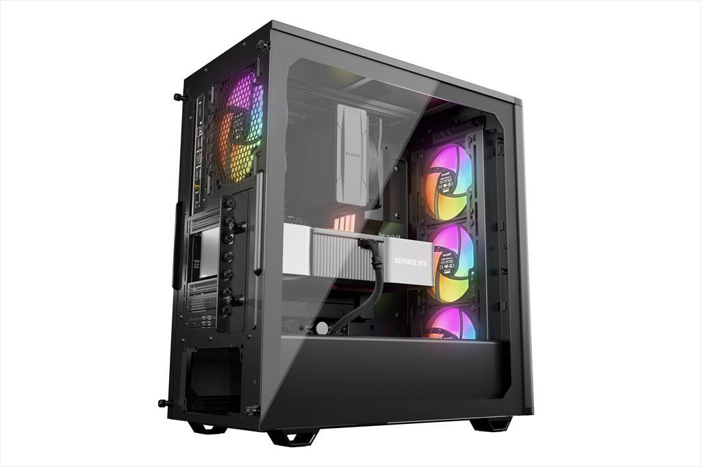CASE BE QUIET! ATX Mid-Tower Pure Base 501 LX, 4x120mm Light Wings LX ARGB, Front mesh, ARGB/PWM controller, Black BGW78