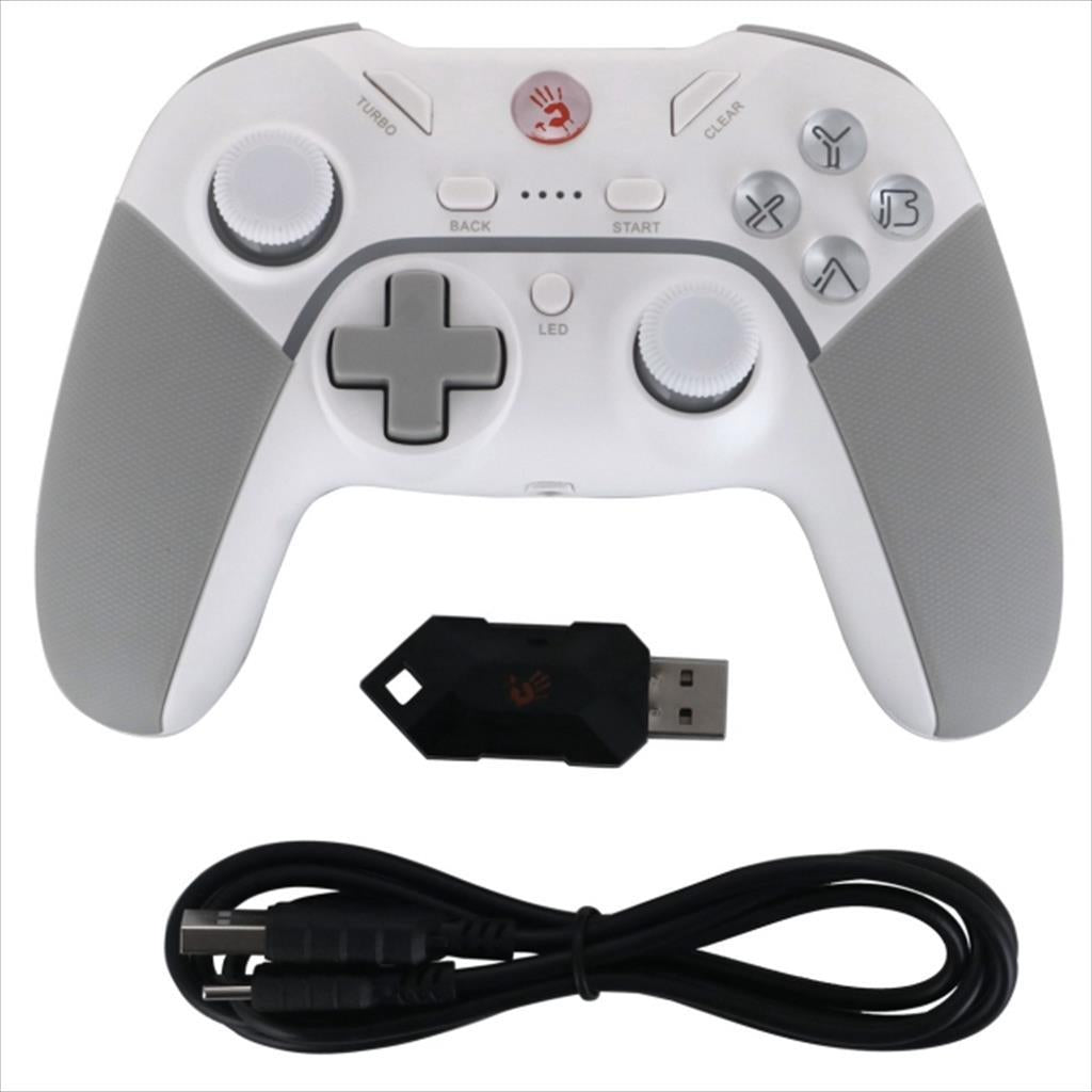GAME PAD WIRELESS A4TECH BLOODY GPW70,RGB, 2.4G+Wired,PC, PS3, Switch, Android, White, A4-CON-GPW70-WH