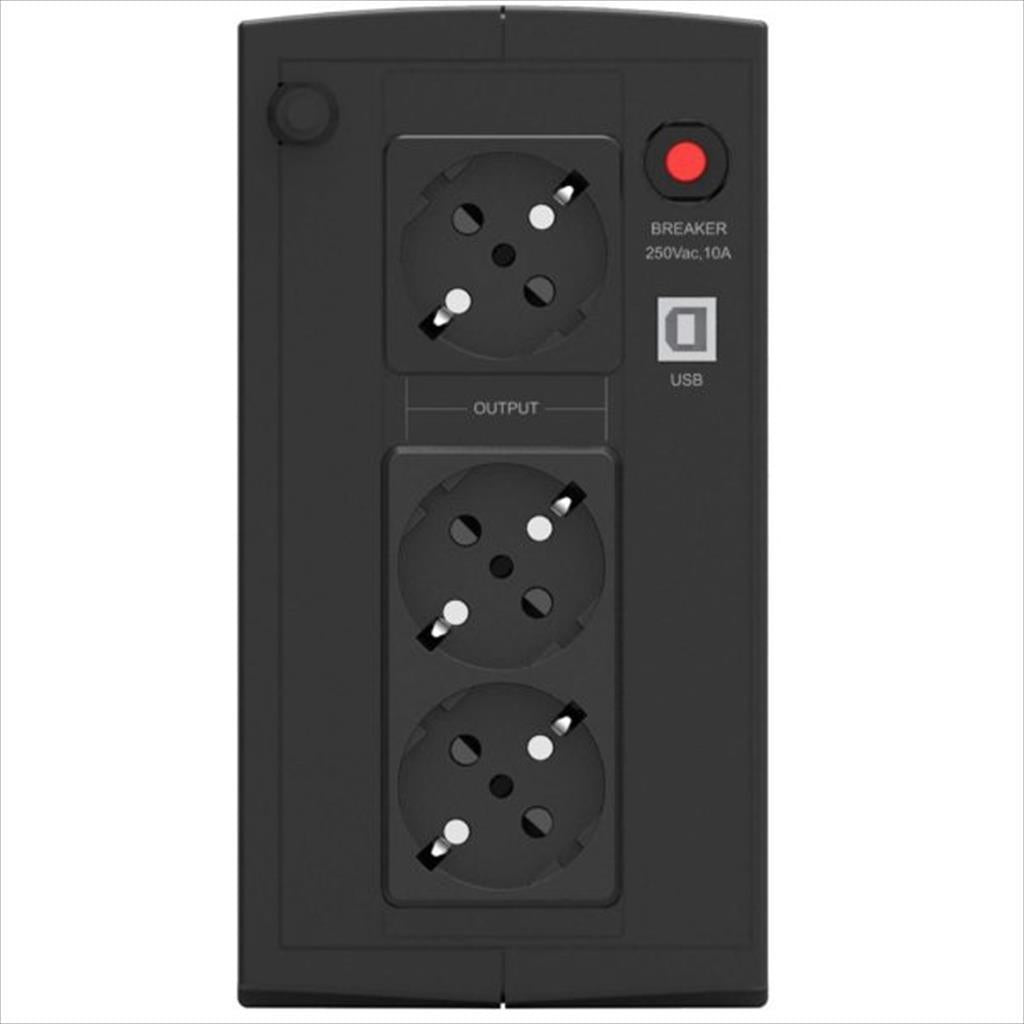 UPS 1000VA / 600W POWERWALKER BASIC VI 1000 SB, 3xSHUKO,USB, 10121068
