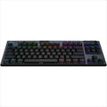 KEYBOARD MECHANICAL LOGITECH G915X LIGHTSPEED TKL WIRELESS RGB GL TACTILE CARBON w/bluetooth 920-012721
