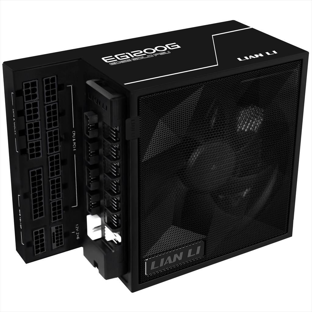 PSU 1200W LIAN LI EDGE GOLD EG1200G 80+ GOLD PCIe 5.1 (L-Shape, w/x4 USB 2.0 headers), FULL MODULAR Black