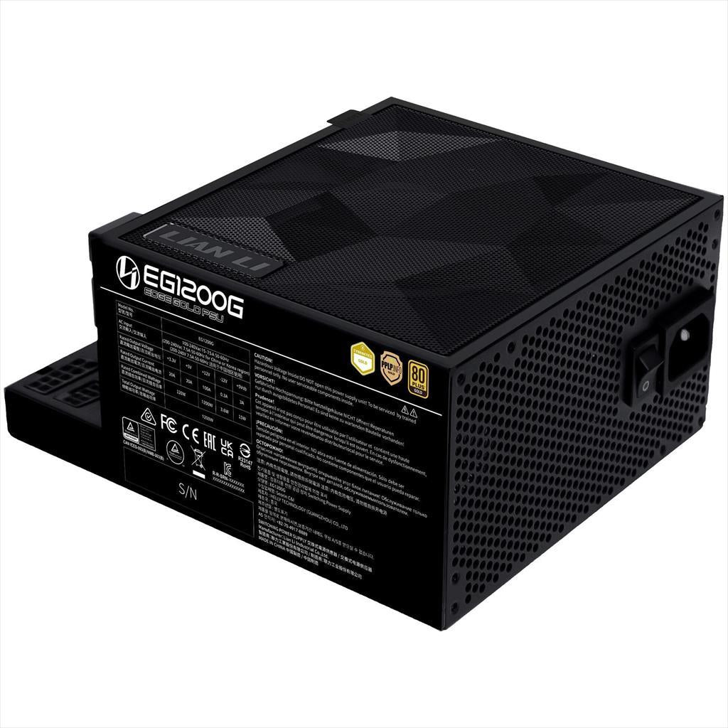 PSU 1200W LIAN LI EDGE GOLD EG1200G 80+ GOLD PCIe 5.1 (L-Shape, w/x4 USB 2.0 headers), FULL MODULAR Black