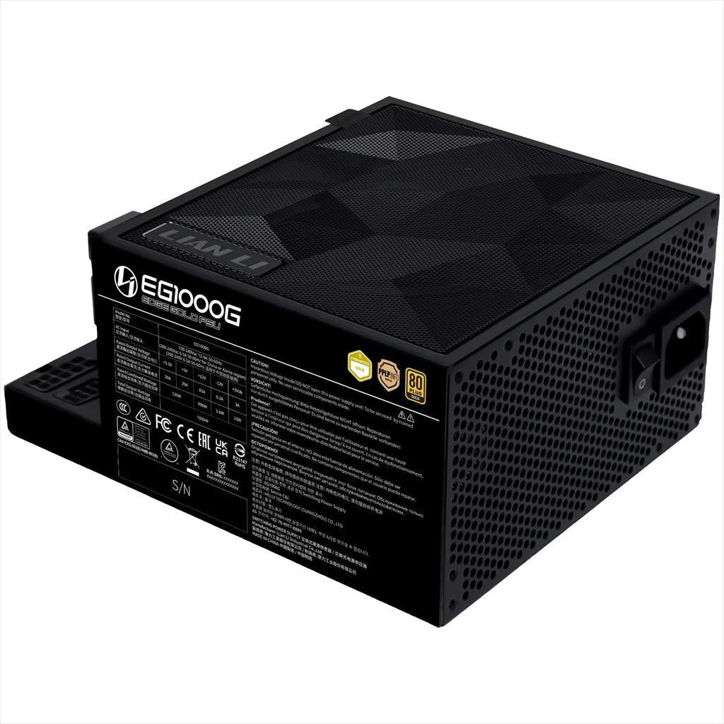 PSU 1000W LIAN LI EDGE GOLD EG1000G 80+ GOLD PCIe 5.1 (L-Shape, w/x4 USB 2.0 headers), FULL MODULAR Black