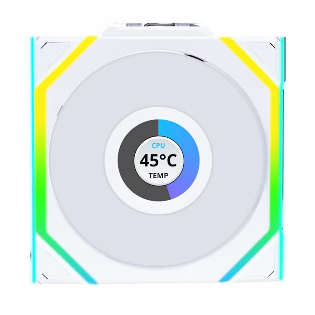 COOLERS CASE FAN 120mm LIAN LI UNI FAN SL Wireless LCD 120 A-RGB PWM, White, 12SLLCD1W1W