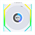 COOLERS CASE FAN 120mm LIAN LI UNI FAN SL Wireless LCD 120 Reverse Blade A-RGB PWM, White, 12RSLLCD1W1W