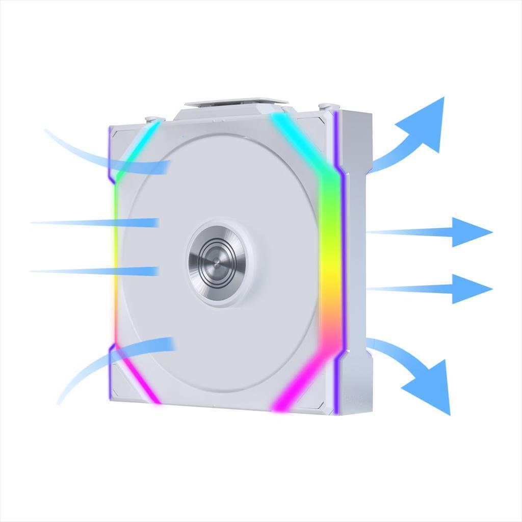 COOLERS CASE FAN 120mm LIAN LI UNI FAN SL Wireless 120 A-RGB PWM, White, 12SL1W1W