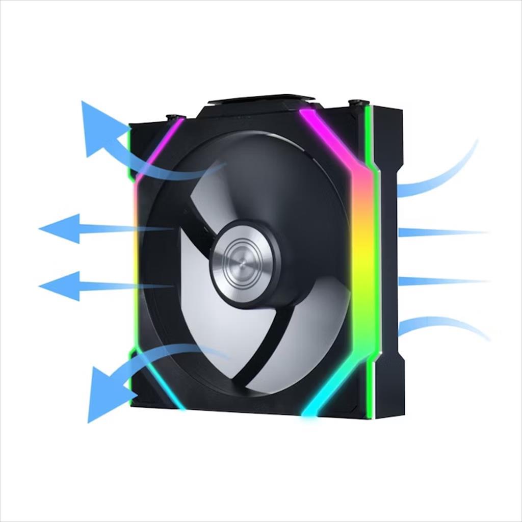 COOLERS CASE FAN 120mm LIAN LI UNI FAN SL Wireless 120 Reverse Blade A-RGB PWM, Black, 12RSL1W1B