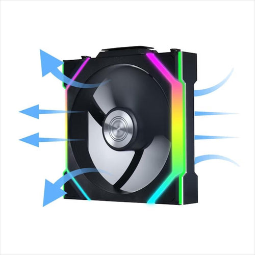 COOLERS CASE FAN 120mm LIAN LI UNI FAN SL Wireless 120 Reverse Blade A-RGB PWM, Black, 12RSL1W1B
