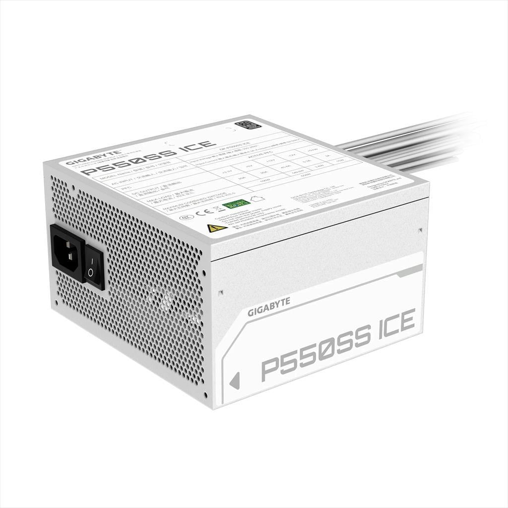 PSU 550W GIGABYTE P550SS ICE 80 PLUS SILVER, GP-P550SS ICE