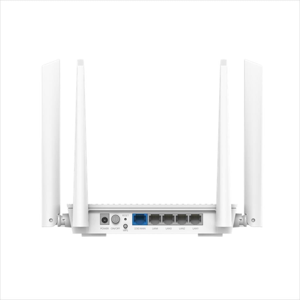 NET ROUTER WIRELESS DUAL BAND Wi-Fi 6 AX3000 CUDY WR3000H, w/4 antennas, 1x WAN 2,5G port, 4x LAN 100/1000 ports
