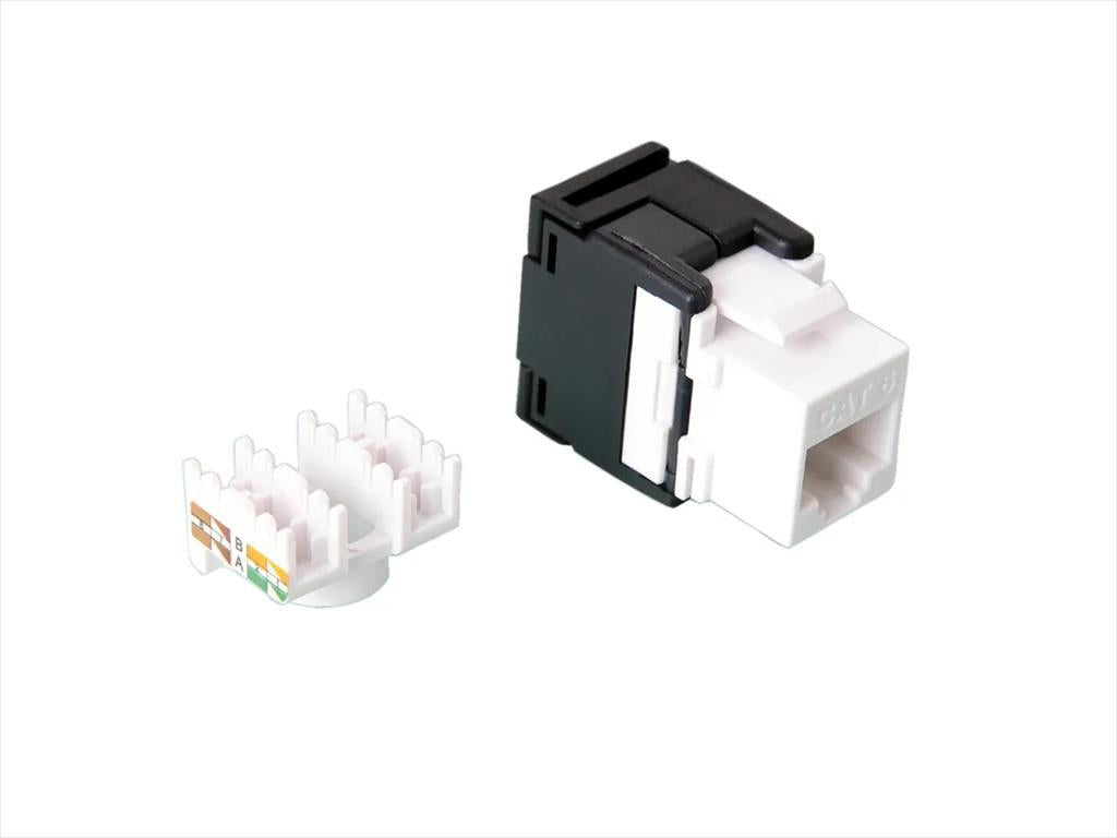 NET MODUL Cat6 UTP keystone jack, 180 degree white Secomp, 26.99.0363-40