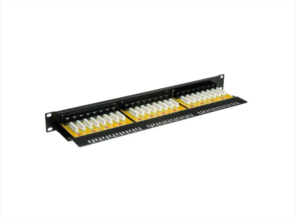 NET PATCH PANEL SECOMP 24 PORT 19" ROTRONIC CAT6 UTP BLACK