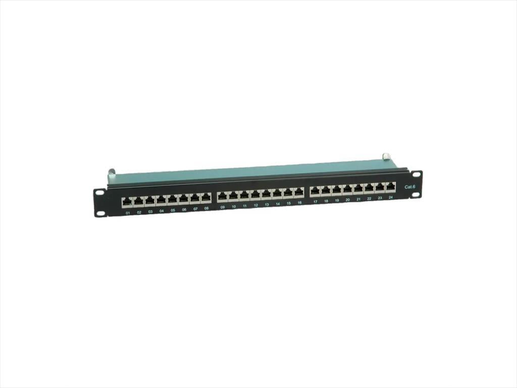 NET PATCH PANEL SECOMP 24 PORT 19" ROTRONIC CAT6 STP BLACK