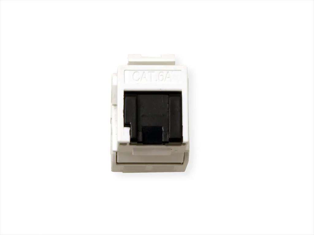 NET MODUL Cat6A UTP keystone jack, 180 degree white Secomp, 26.99.0377-50