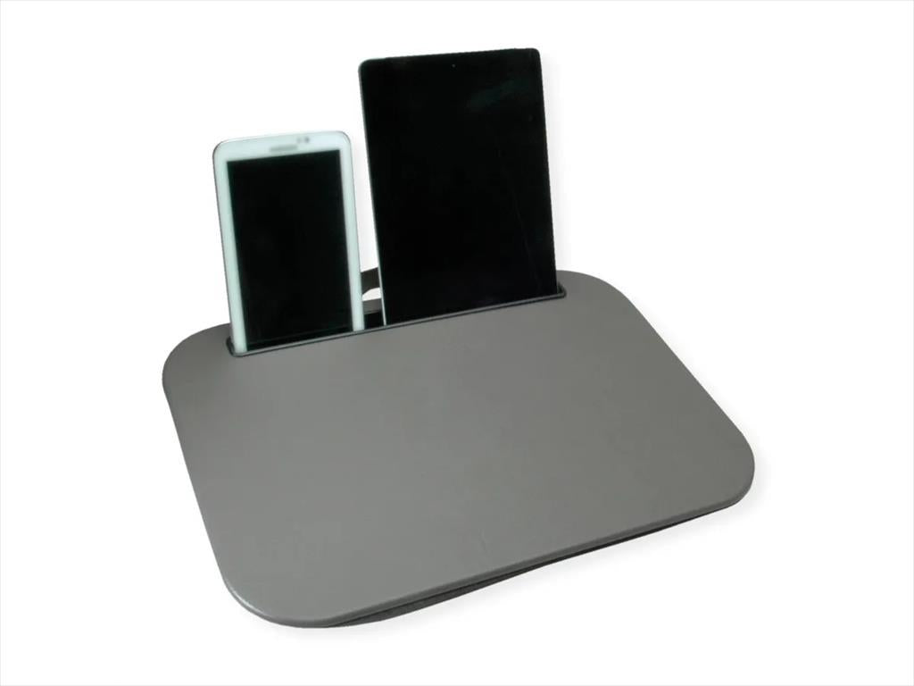NB STAND SECOMP PILLOW LAPDESK  (TABLET AND LAPTOP) max 14", SILVER