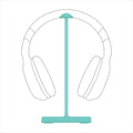 HEADPHONES STAND SONICGEAR HPX-100, mobile phone stand, ABS, MINT