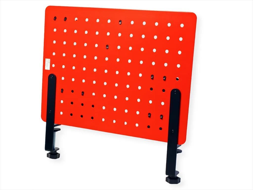 GAMING DESK CLAMP MOUNT PEGBOARD, (3x Pin Magnet, 1x Cup Holder, 2x Hook, 2x Gaming Controller Hook, 1x Headphone Hook), RED, 17.99.0099-4