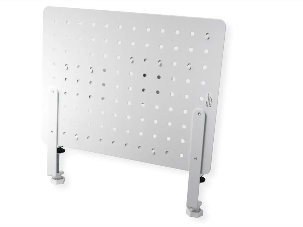 GAMING DESK CLAMP MOUNT PEGBOARD, (3x Pin Magnet, 1x Cup Holder, 2x Hook, 2x Gaming Controller Hook, 1x Headphone Hook), WHITE, 17.99.0098-4