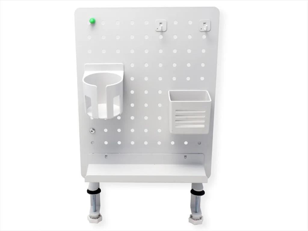GAMING DESK CLAMP MOUNT PEGBOARD, (3x Pin Magnet, 1x Cup Holder, 2x Hook, 2x Gaming Controller Hook, 1x Headphone Hook), WHITE, 17.99.0098-4