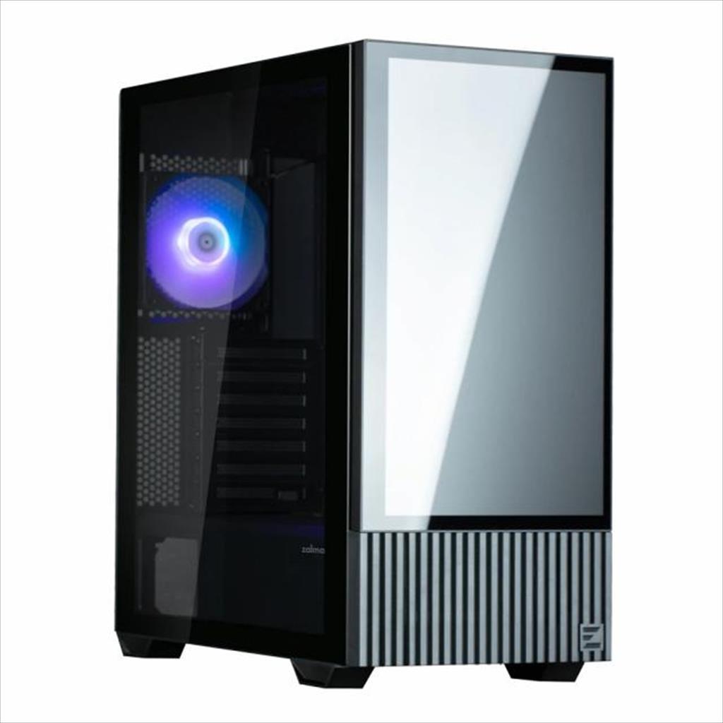 CASE ATX ZALMAN Z10 DS w/Display 15,6" FHD front panel w/WINDOW TG, 1x120mm ARGB fan, 2x120mm, Type-C