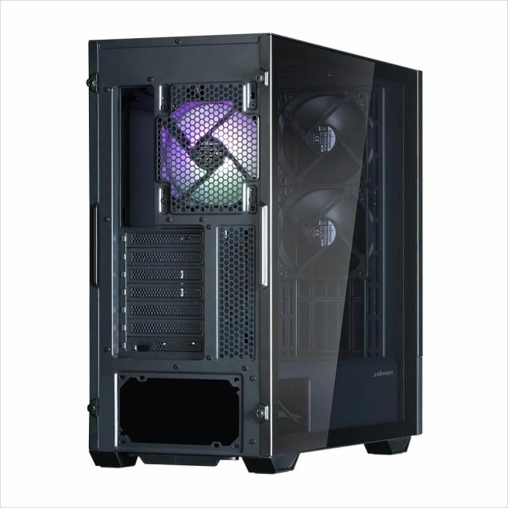 CASE ATX ZALMAN Z10 DS w/Display 15,6" FHD front panel w/WINDOW TG, 1x120mm ARGB fan, 2x120mm, Type-C