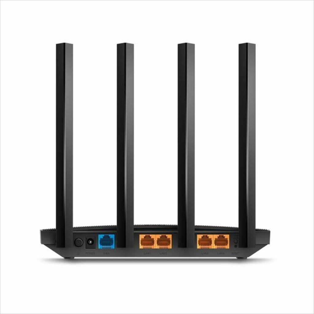 NET ROUTER WIRELESS TP-LINK ARCHER C6 V4, AC1200, Dual Band, MU-MIMO, 5xGb Ports, 5GHz, w/4 antennas