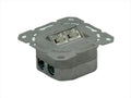 NET MOUNT WALL JECK Cat6A STP, 2 port  Secomp
