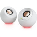 SPEAKERS 2.0 CREATIVE PEBBLE SE White, USB Type-C, bluetooth 5.3, RGB, (4.4W) 51MF1725AA001