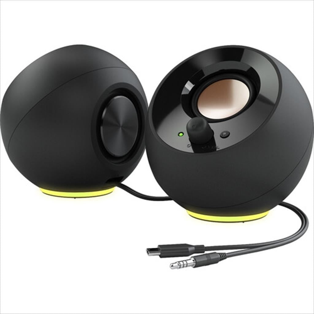 SPEAKERS 2.0 CREATIVE PEBBLE SE Black, USB Type-C, bluetooth 5.3, RGB, (4.4W) 51MF1725AA000