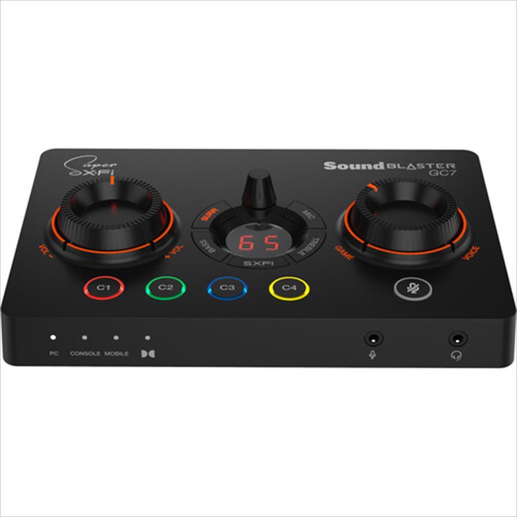 SOUND CARD USB-C CREATIVE SOUND BLASTER GC7 7.1, SXFI (Consoles and PC), optical, 70SB185000000