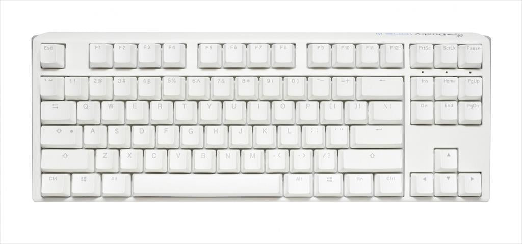 KEYBOARD MECHANICAL DUCKY ONE 3 CLASSIC PURE WHITE RGB TKL PBT Double-shot keycaps HOT-SWAPPABLE Cherry MX Clear, DKON2187ST-WUSPDPWWWSC1
