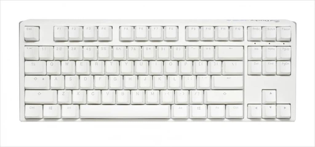 KEYBOARD MECHANICAL DUCKY ONE 3 CLASSIC PURE WHITE RGB TKL PBT Double-shot keycaps HOT-SWAPPABLE Cherry MX Speed Silver, DKON2187ST-PUSPDPWWWSC1