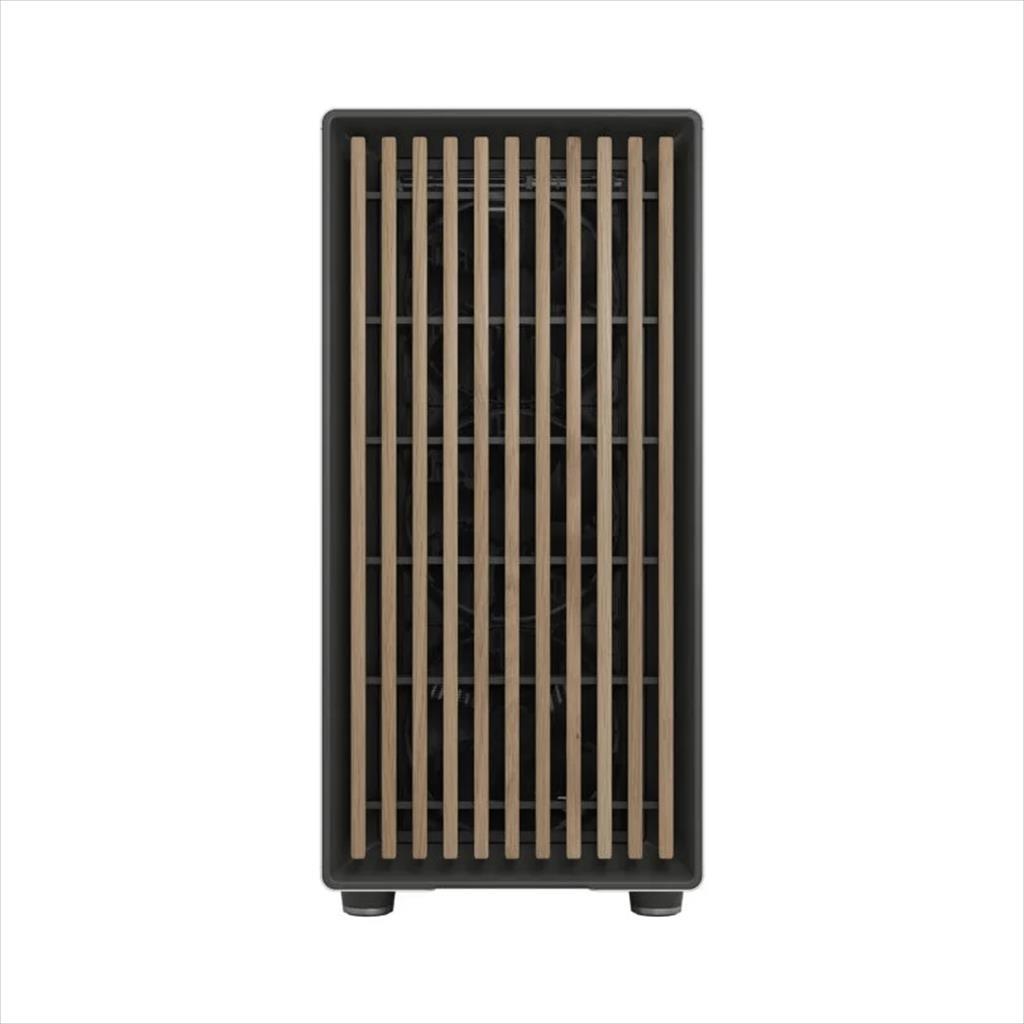 CASE FRACTAL DESIGN E-ATX Mid-Tower NORTH XL RC, 3x140mm Aspect 4-pin PWM fans, w/WINDOW, Front wood panel, Chalk White TG Clear, FD-C-NOR1X-06