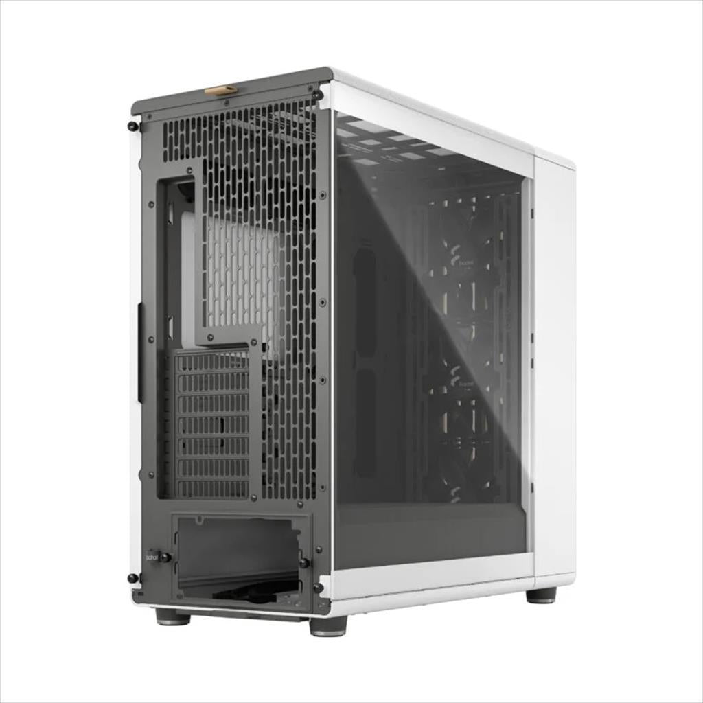 CASE FRACTAL DESIGN E-ATX Mid-Tower NORTH XL RC, 3x140mm Aspect 4-pin PWM fans, w/WINDOW, Front wood panel, Chalk White TG Clear, FD-C-NOR1X-06