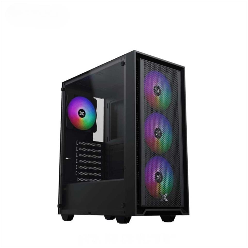 CASE XIGMATEK ATX SKY II,w/ 750W ODIN II 80 PLUS, Left TG, Mesh Front panel , 3x120mm Z20A fans w/ ARGB Galaxy II Fan Control Kit, USB 3.0, EN46346