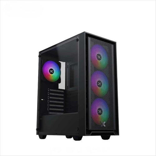 CASE XIGMATEK ATX SKY II,w/ 750W ODIN II 80 PLUS, Left TG, Mesh Front panel , 3x120mm Z20A fans w/ ARGB Galaxy II Fan Control Kit, USB 3.0, EN46346