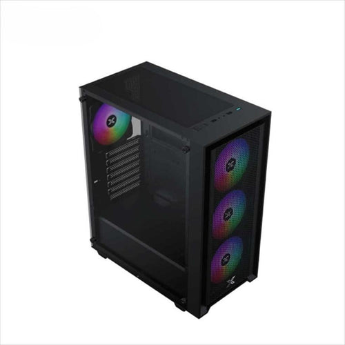 CASE XIGMATEK ATX SKY II,w/ 750W ODIN II 80 PLUS, Left TG, Mesh Front panel , 3x120mm Z20A fans w/ ARGB Galaxy II Fan Control Kit, USB 3.0, EN46346