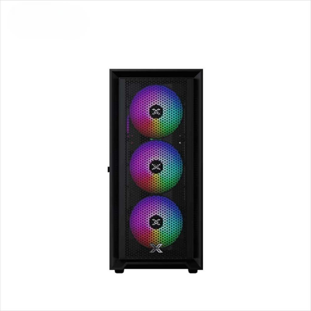 CASE XIGMATEK ATX SKY II,w/ 750W ODIN II 80 PLUS, Left TG, Mesh Front panel , 3x120mm Z20A fans w/ ARGB Galaxy II Fan Control Kit, USB 3.0, EN46346
