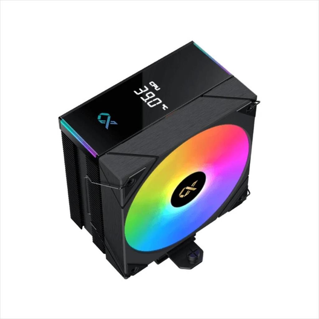 COOLERS CPU XIGMATEK AK4 DIGITAL, w/display top cover, 4 HEAT PIPES, ARGB PWM FAN, Intel  LGA 1700/1200/115x, AMD AM5/AM4, TDP 210W, Black, EN45882