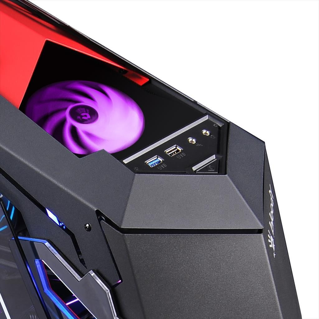 CASE A4TECH ATX mid-Tower BLOODY GH-30 ROGUE w/WINDOW, 3x120mm RGB fans, 1xUSB 2.0, 1xUSB3.0