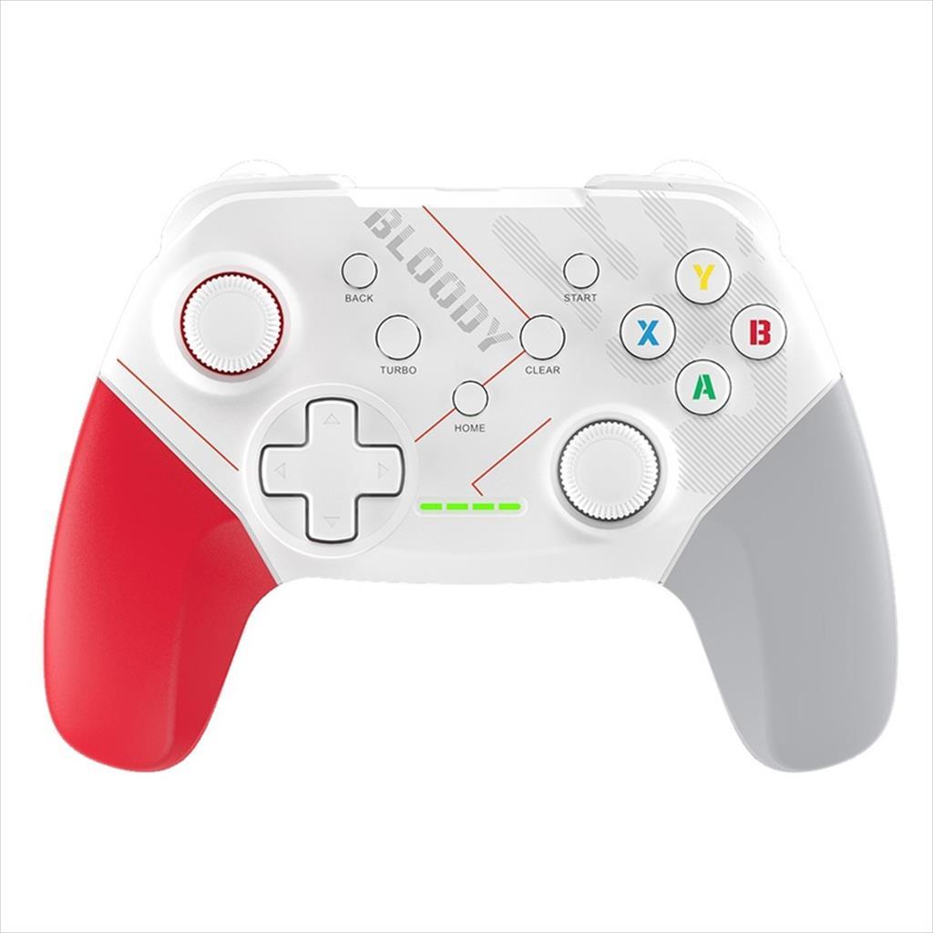 GAME PAD WIRELESS A4TECH BLOODY GPW50, 2.4G+Wired,PC, PS3, Android, White-Red, A4-CON-GPW50-WH