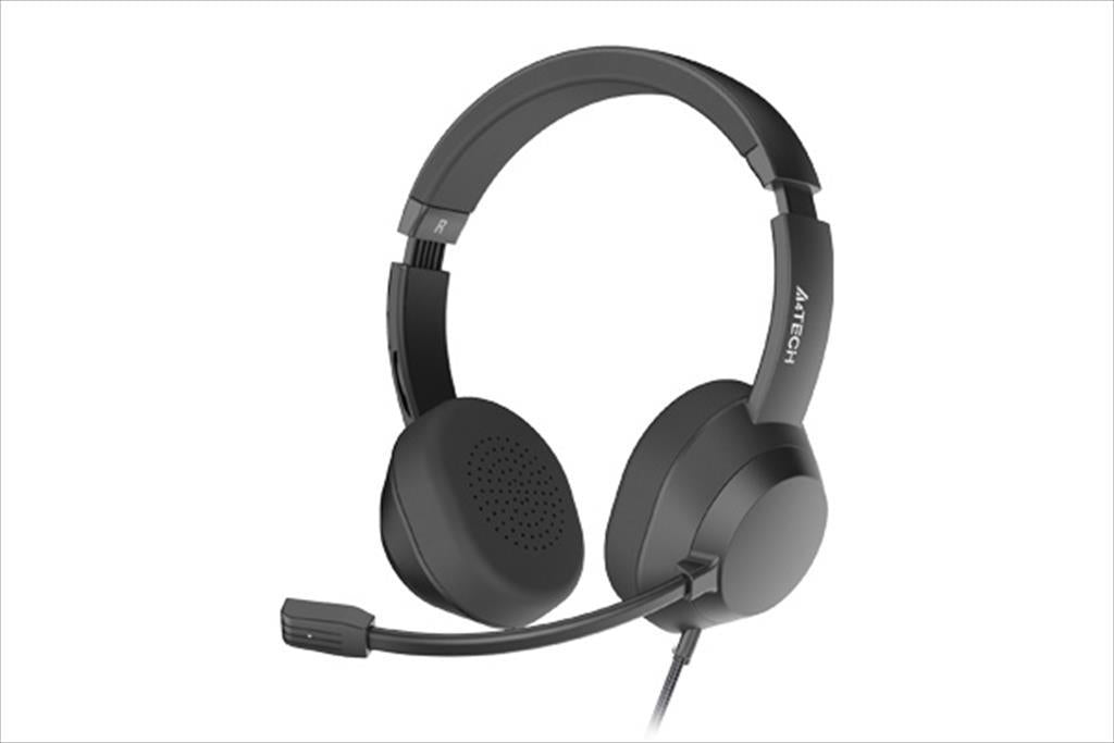HEADPHONES A4TECH Fstyler FH150U USB-A, microphone, volume control, Black