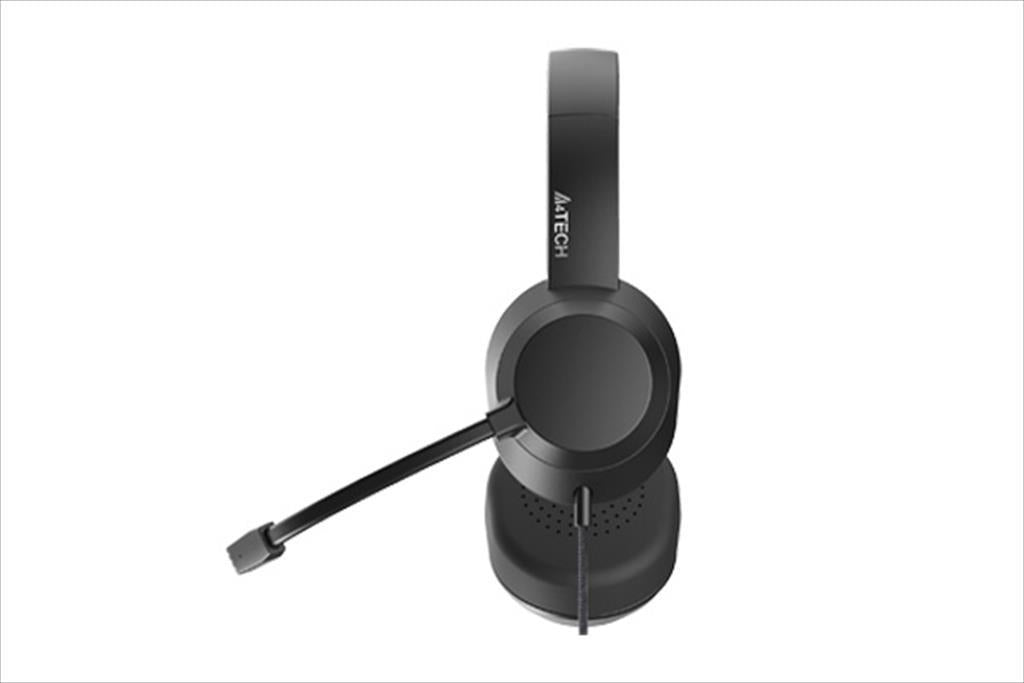 HEADPHONES A4TECH Fstyler FH150U USB-A, microphone, volume control, Black